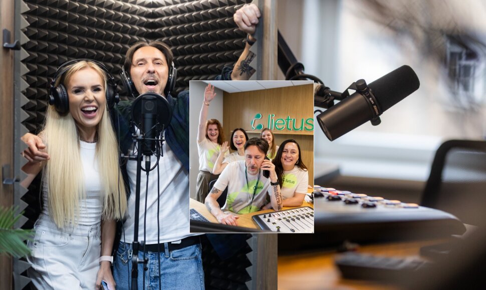 Radijo stoties „Lietus“ laidų vedėjai /„Lietus“ nuotr.