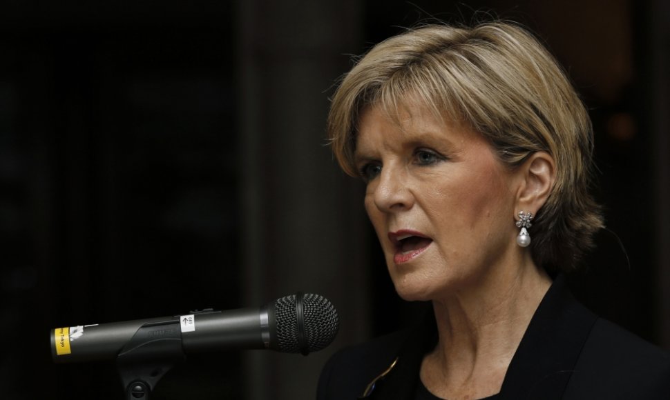 Australijos užsienio reikalų ministrė Julie Bishop