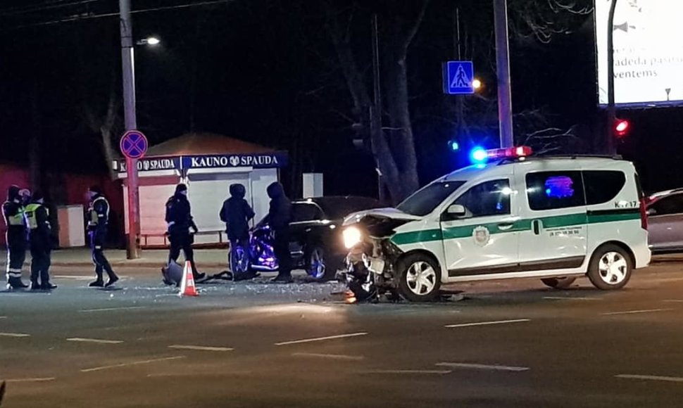 Policijos avarija Kaune