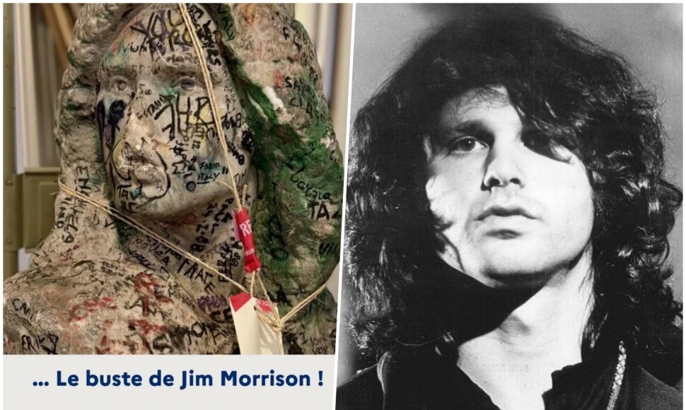 Atrastas legendinio Jimo Morrisono biustas