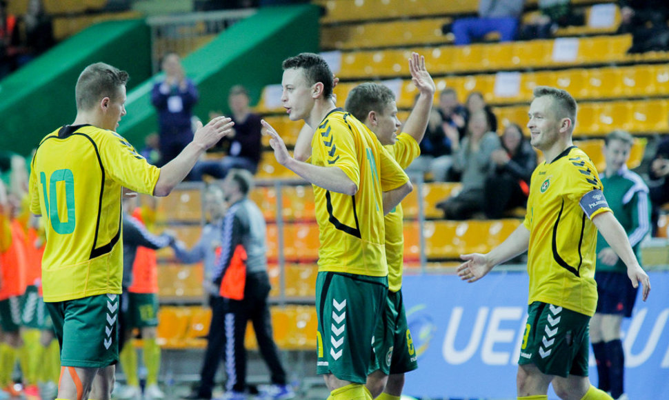 Lietuvos salės futbolininkų pergalė Europos čempionato atrankoje
