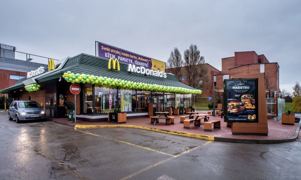 Atnaujintas „McDonald's“ restoranas Klaipėdoje