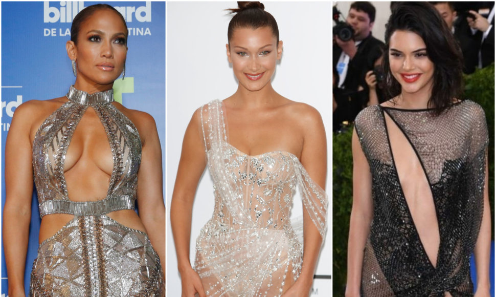 Jennifer Lopez, Bella Hadid ir Kendall Jenner