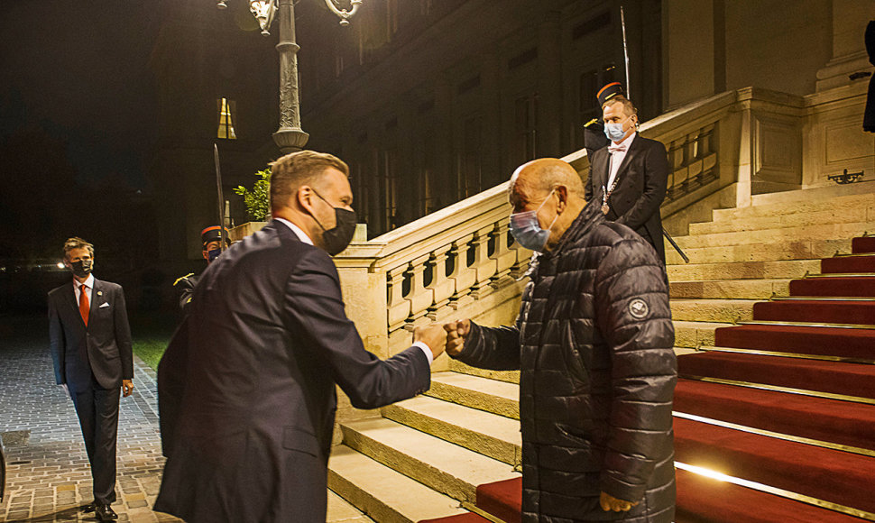 Gabrieliaus Landsbergio susitikimas su Prancūzijos užsienio reikalų ministru Jeanu-Yvesu Le Drianu