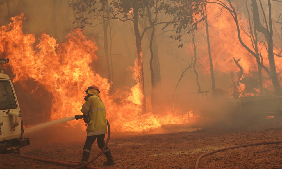 Dėl sausros kilę gaisrai Australijoje