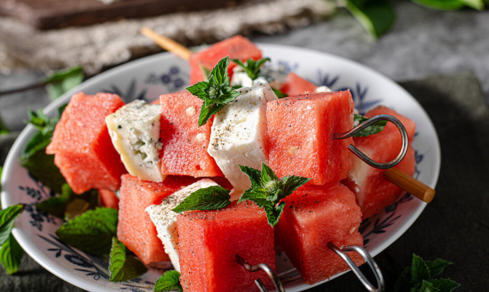 Arbūzai su feta