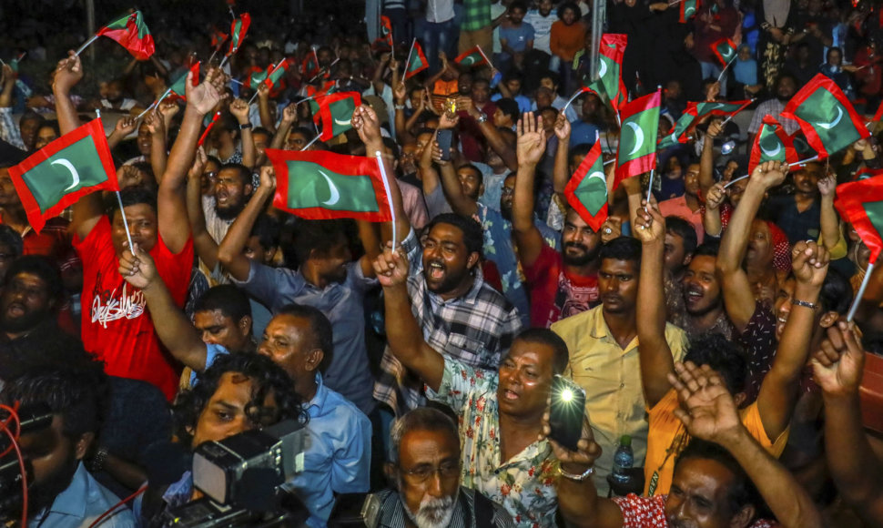 Maldyvų opozicijos protesto akcija
