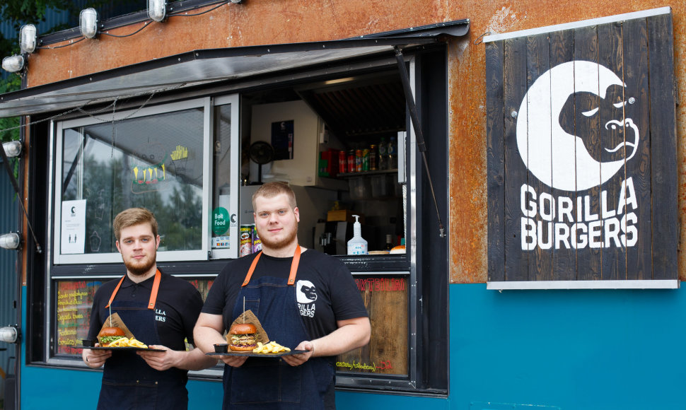 „Gorilla Burgers“ savininkai Paulius ir Rokas