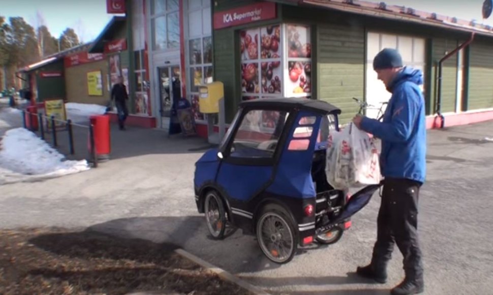 „PodRide“ transporto priemonės pagrindas – elektrinis dviratis su 14 pavarų sistema. 