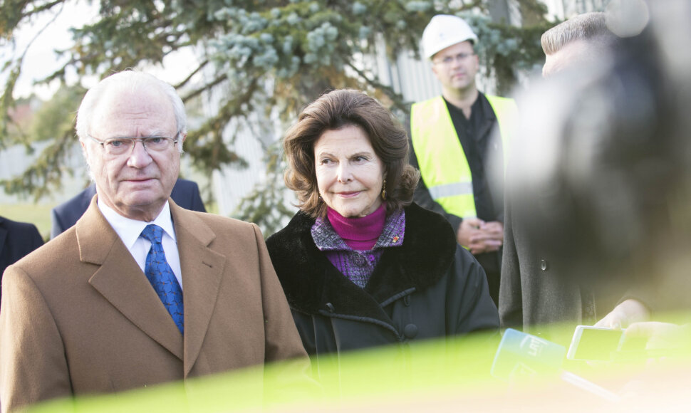 &Scaron;vedijos karalius Carlas XVI Gustafas ir karalienė Silvia