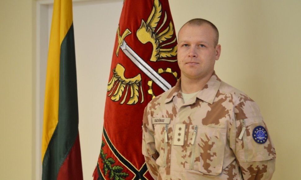 Iš ES mokymo misijos Malyje sugrįžęs Logistikos valdybos karininkas kapitonas Andrius Raziūnas