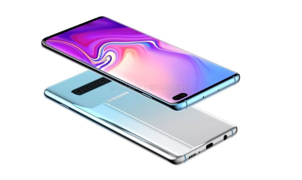 „Samsung Galaxy S10“ numanoma išvaizda