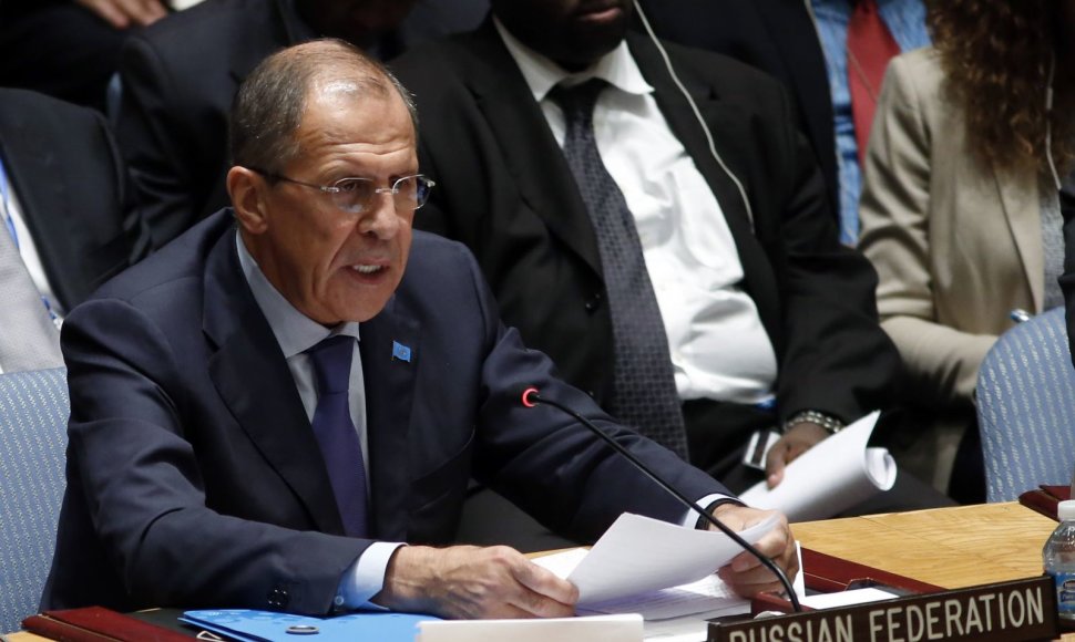 Sergejus Lavrovas JT Saugumo taryboje