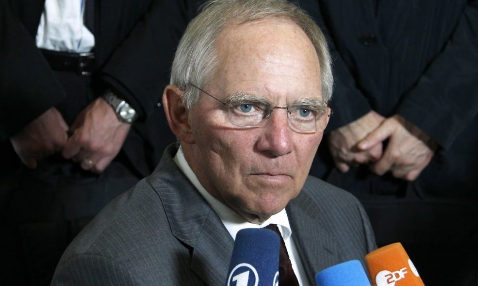 Vokietijos finansų ministras Wolfgangas Schaeuble'as
