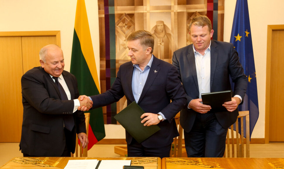 Vytautas Kamblevičius, Ramūnas Karbauskis, Andrius Palionis