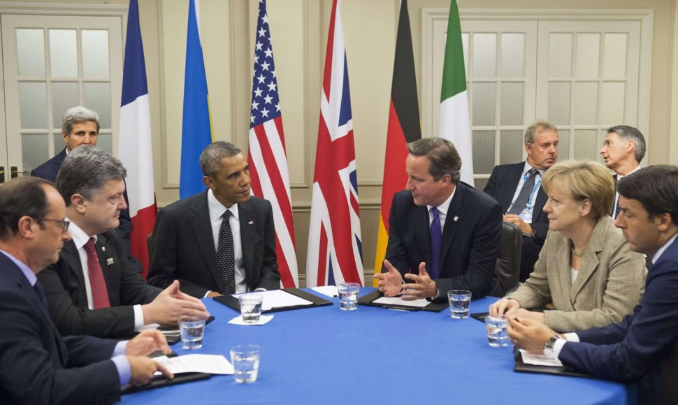 Petro Porošenkos susitikimas su Vakarų šalių lyderiais.