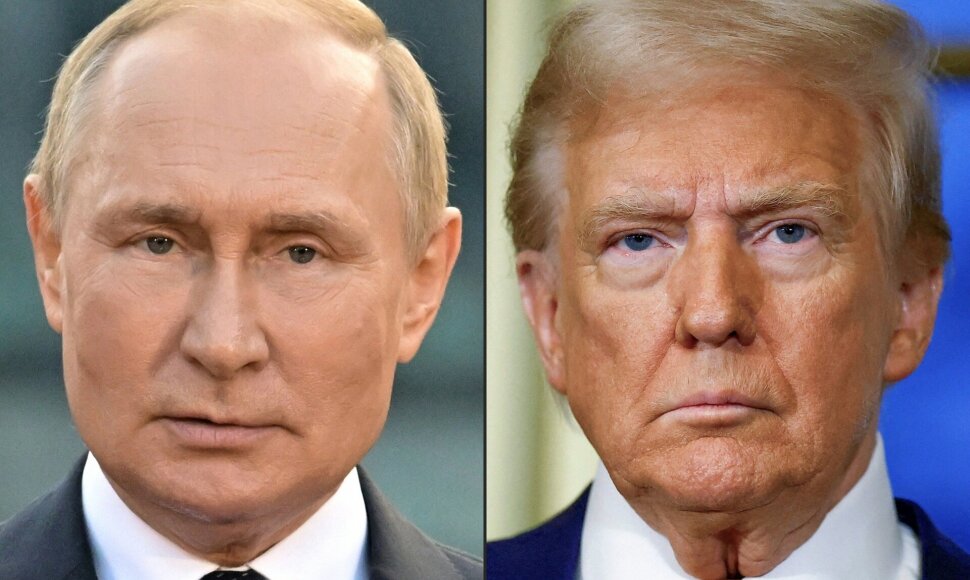 Vladimiras Putinas ir Donaldas Trumpas / ILYA PITALEV SARAH MEYSSONNIER / AFP