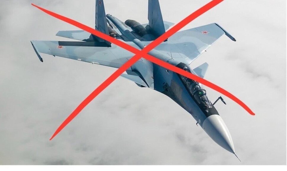 Sunaikintas Rusijos naikintuvas Su-30SM
