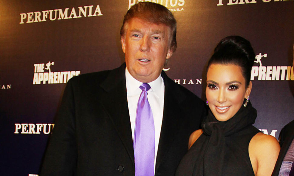 Donaldas Trumpas ir Kim Kardashian 2010 metais