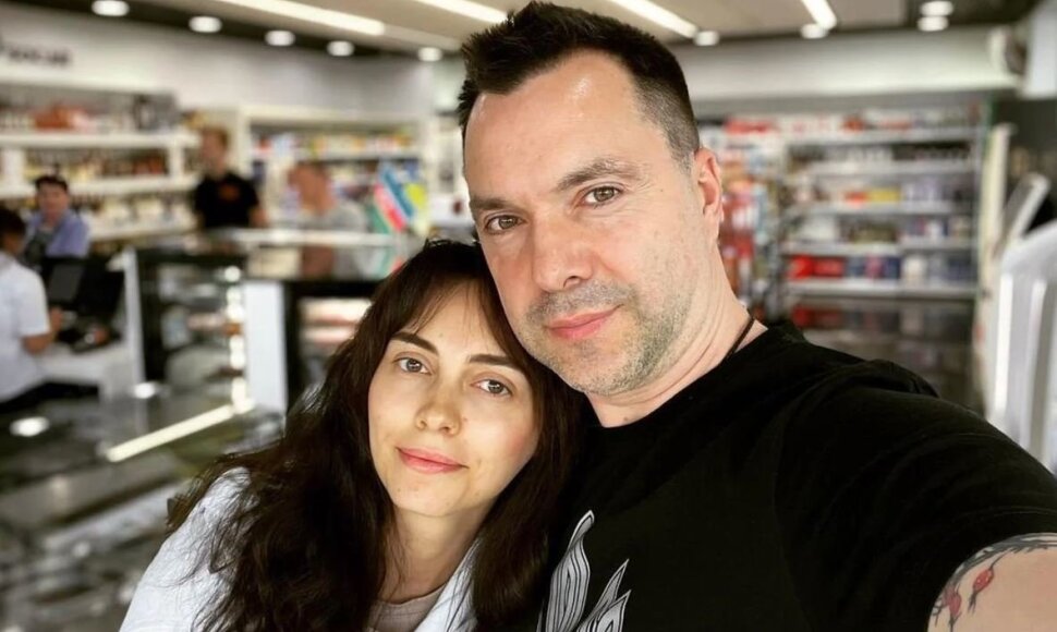 Oleksijus Arestovyčius su žmona Anastasija