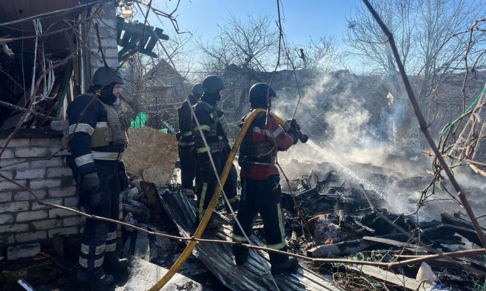 Rusai bombardavo Kupjanską 