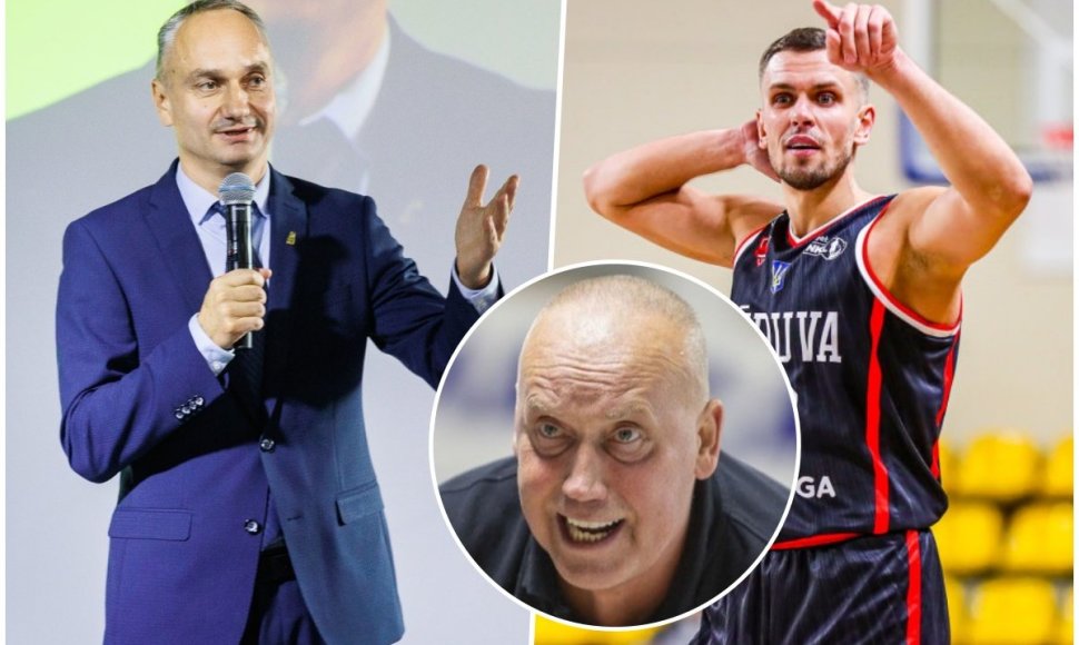 Mindaugas Balčiūnas, Rimas Kurtinaitis ir Dominykas Domarkas