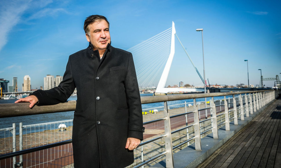 Michailas Saakašvilis Nyderlanduose