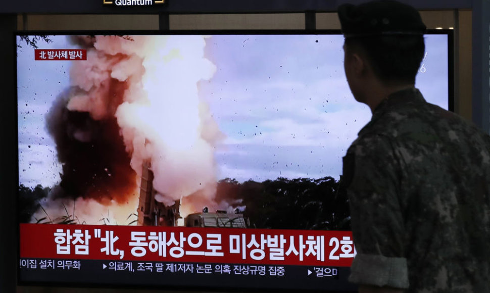 Raketos bandymas Šiaurės Korėjoje