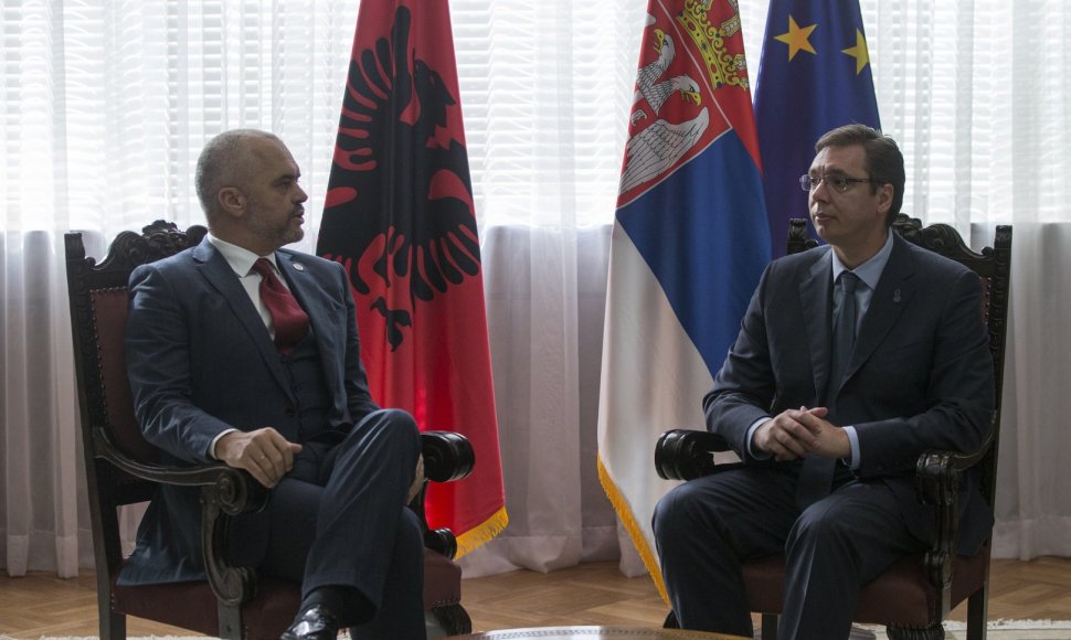 Albanijos ir Serbijos premjerų susitikimas Belgrade