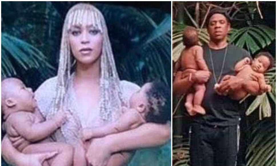 Beyonce ir Jay Z su ne savo vaikais