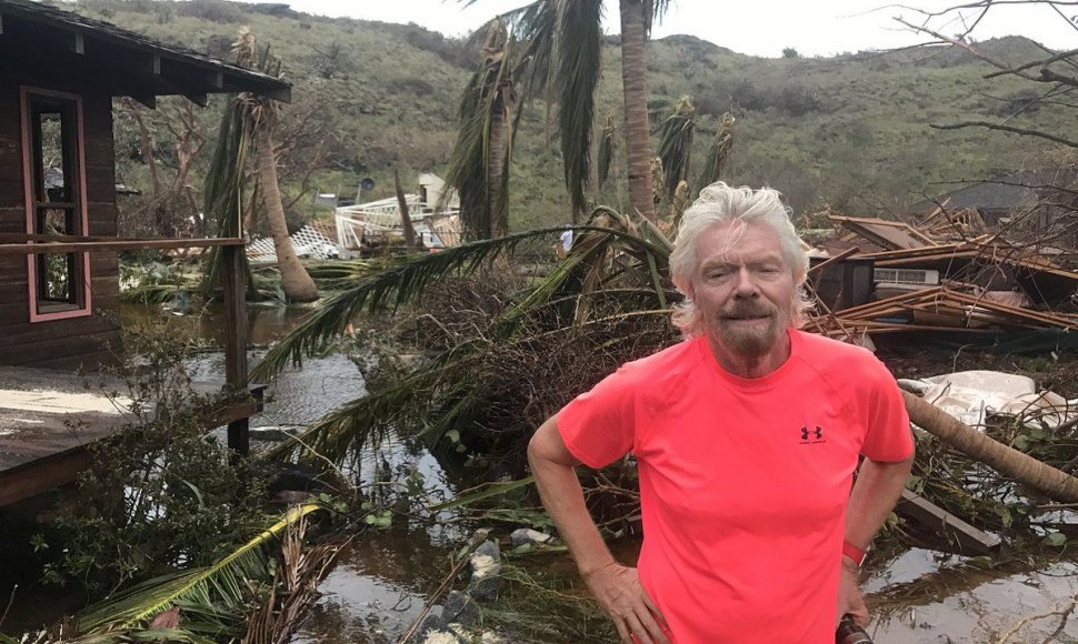 Uragano Irma nuniokota Richardo Bransono sala