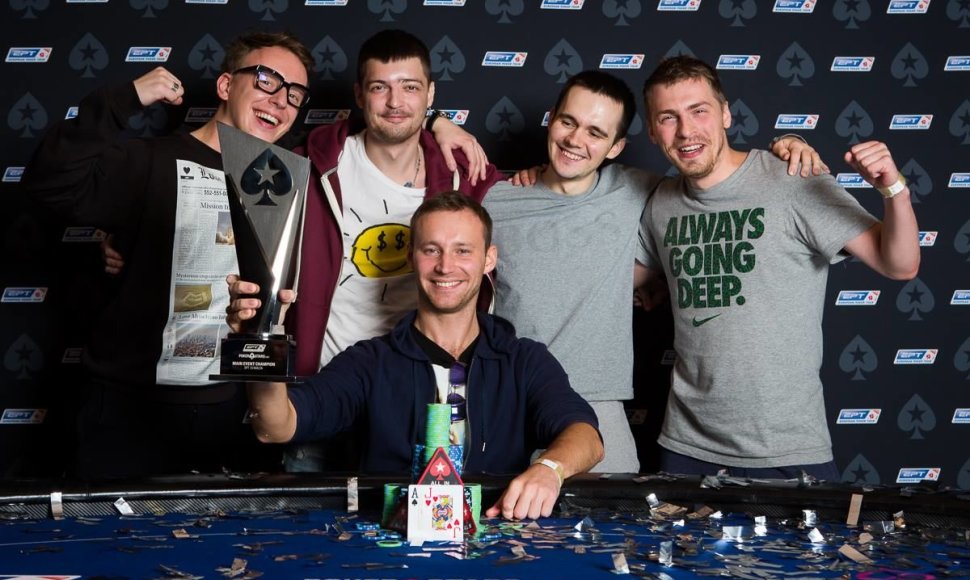 Aleksejus Boika su bičiuliais / pokerstars.net nuotr.