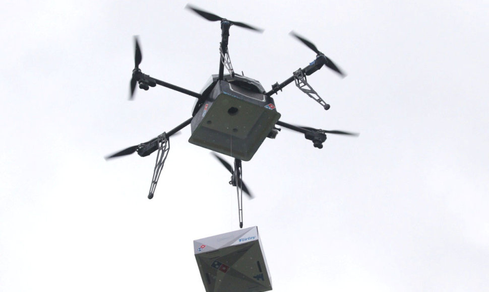 Picą gabenantis dronas Naujoje Zelandijoje 