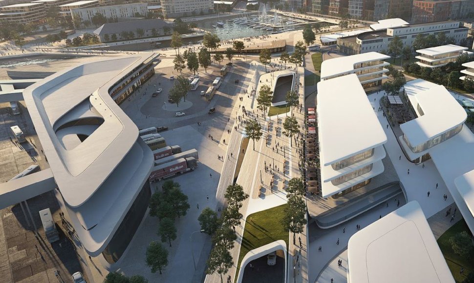 „Zaha Hadid Architects“ rengs Talino uosto plėtros planą
