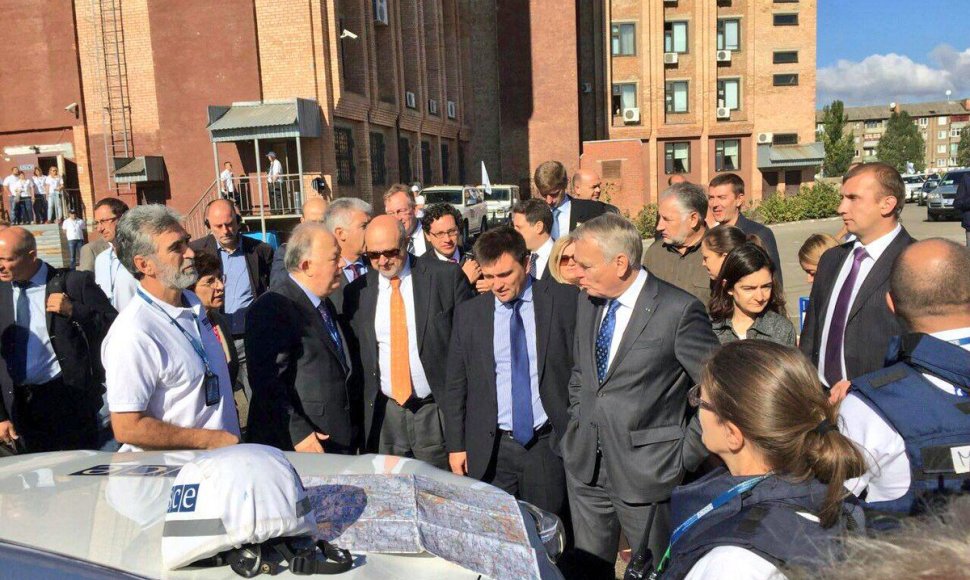 Vokietijos ir Prancūzijos užsienio reikalų ministrų vizitas Kramatorske