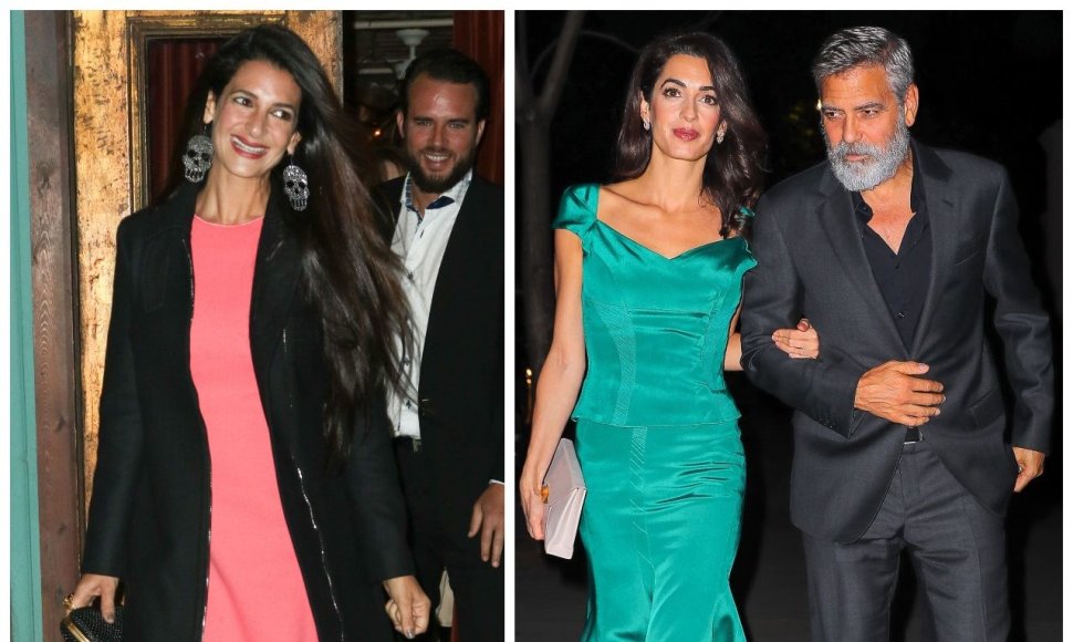 Tala Alamuddin Le Tallec, Amal Clooney ir George'as Clooney