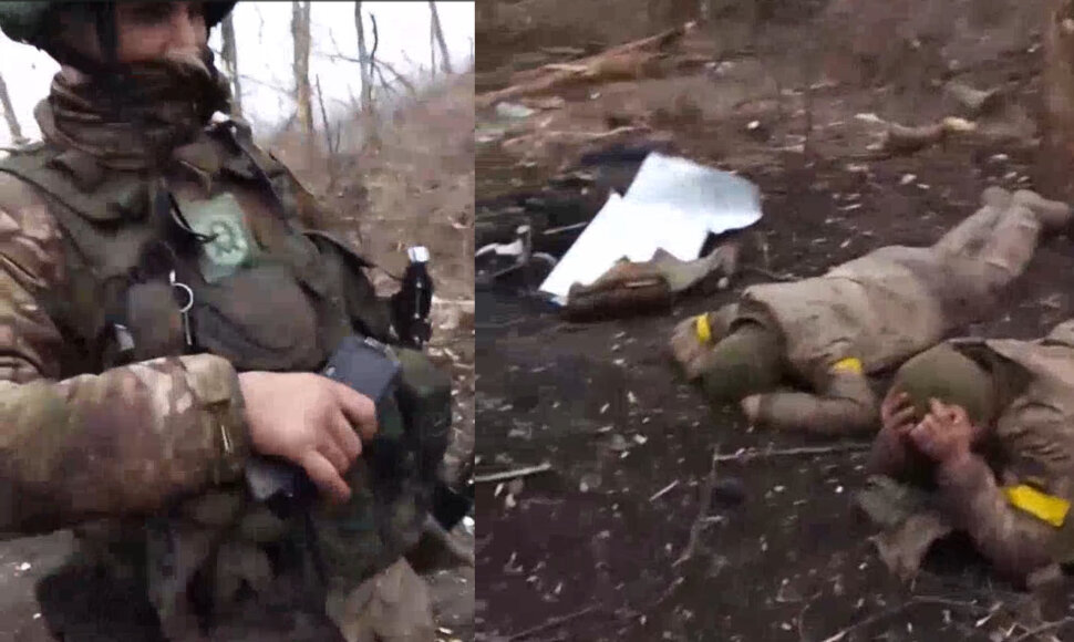 Rusijos kariai su&scaron;audė ukrainiečių karo belaisvius