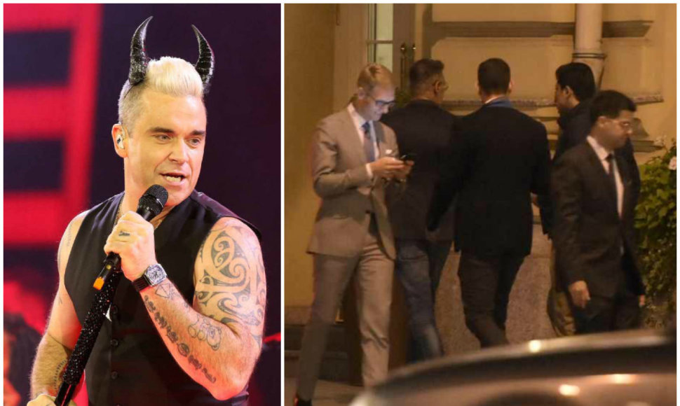 Robbie Williamsas atvyko į Vilnių