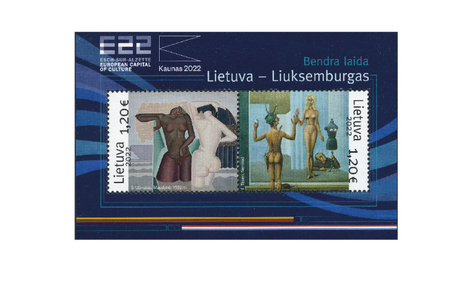 Lietuvos pašto ir Liuksemburgo išleisti bendri pašto ženklai