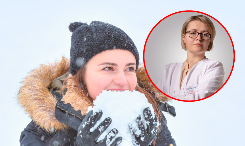 Šeimos gydytoja Natalija Vaicekauskienė perspėja dėl sniego valgymo