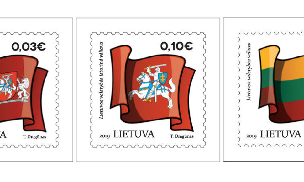 Išleidžiami nauji pašto ženklai iš serijos „Lietuvos valstybės simboliai“