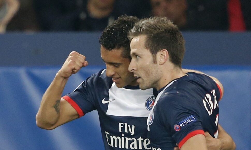 Marquinhos ir Yohanas Cabaye