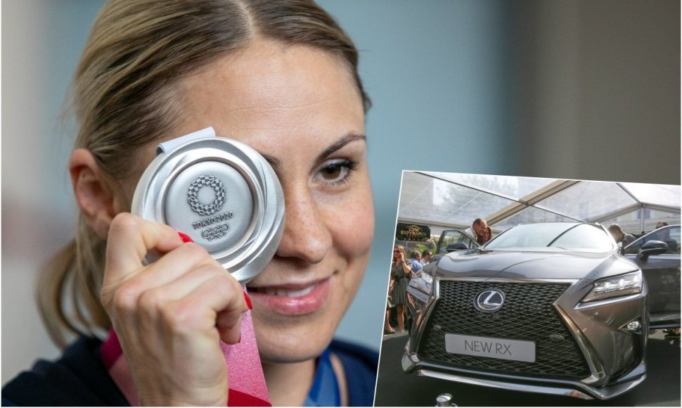 Laura Asadauskaitė ir „Lexus RX“ automobilis