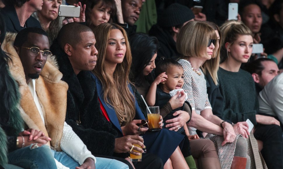 Seanas Combsas, Jay Z su Beyonce, Kim Kardashian su dukra North ir Anna Wintour