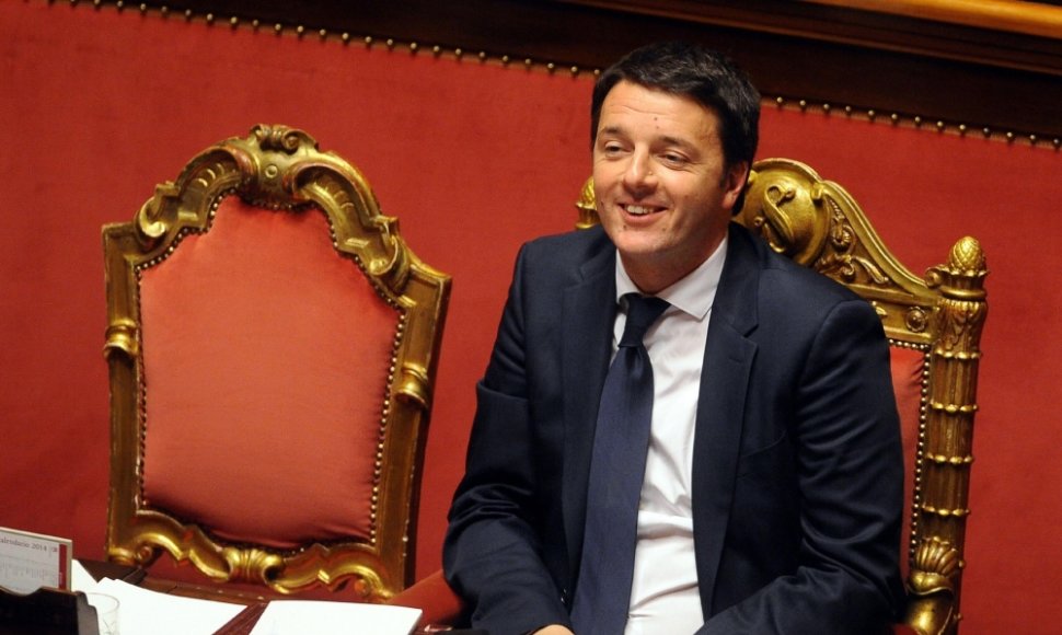 Italijos premjeras Matteo Renzi