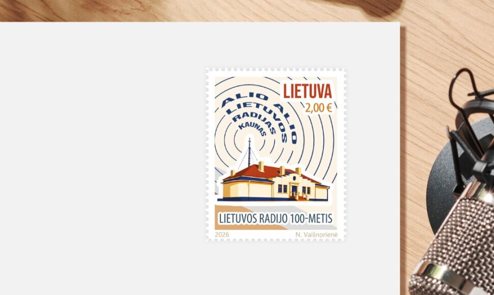 Pašto ženklas Lietuvos radijo šimtmečiui