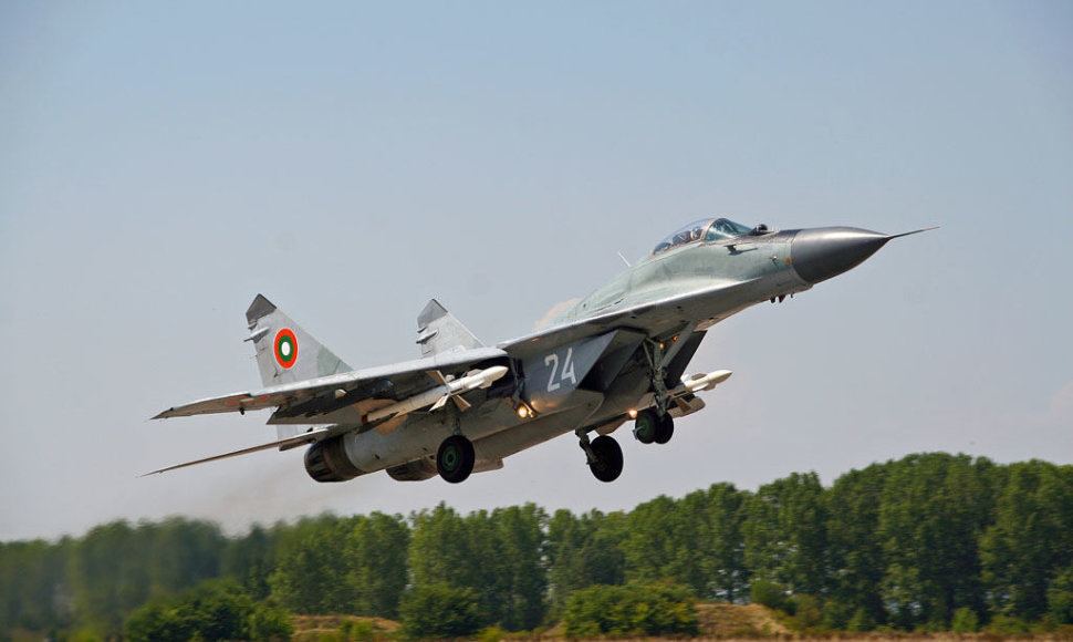 Bulgarijos karinių oro pajėgų naikintuvas MiG-29