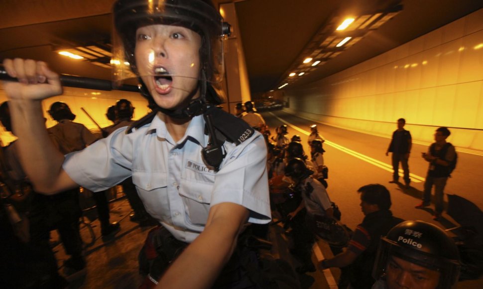 Protestai Honkonge