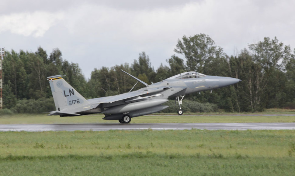 JAV karinių oro pajėgų naikintuvas F-15C „Eagle“