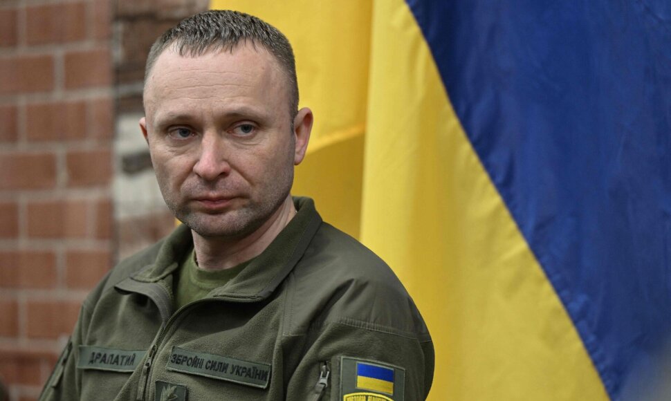 Ukrainos sausumos pajėgų vadas Mychaila Drapatas / GENYA SAVILOV / AFP